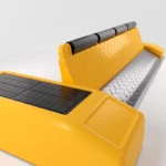 Low-Profile Smart Parking Lock with Steel Construction (yellow)