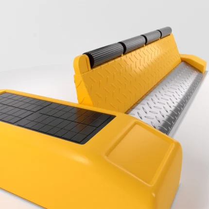 Low-Profile Smart Parking Lock with Steel Construction (yellow)