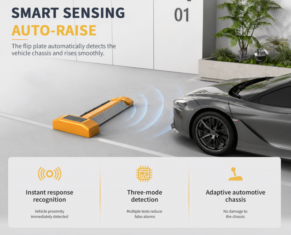 three-mode sensor fusion smart parking lock